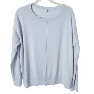 Gap Seafoam Blue Relaxed Fit Crewneck Long Sleeve Sweater S‎